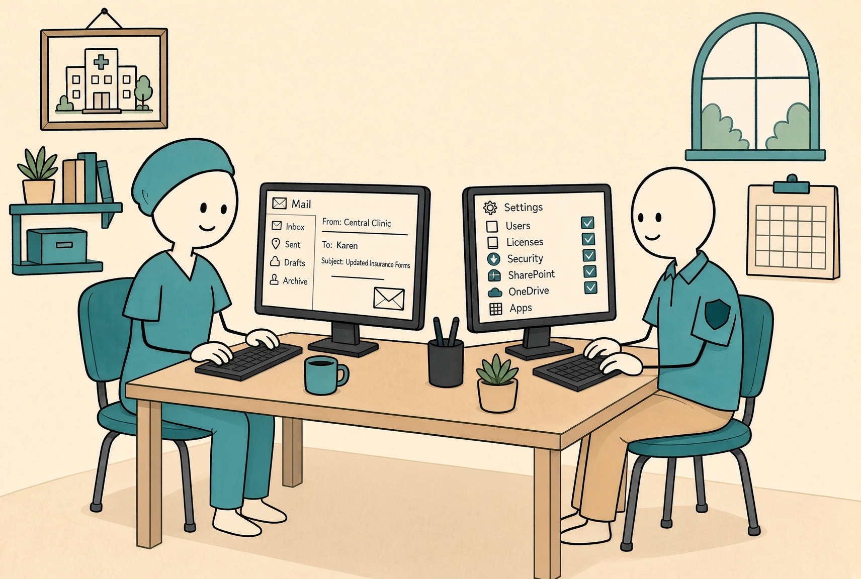 Staff use familiar mail while RFVIT keeps Microsoft 365 settings and licenses in good order